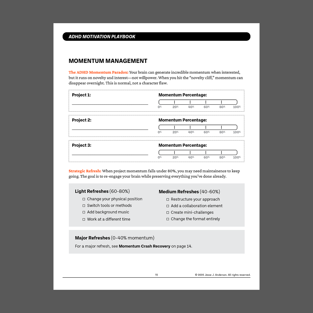 ADHD Motivation Mastery: Course and Marketing Website screenshot 9