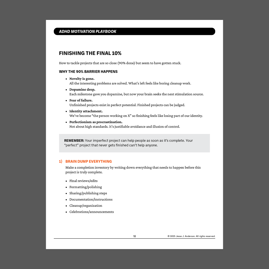 ADHD Motivation Mastery: Course and Marketing Website screenshot 10