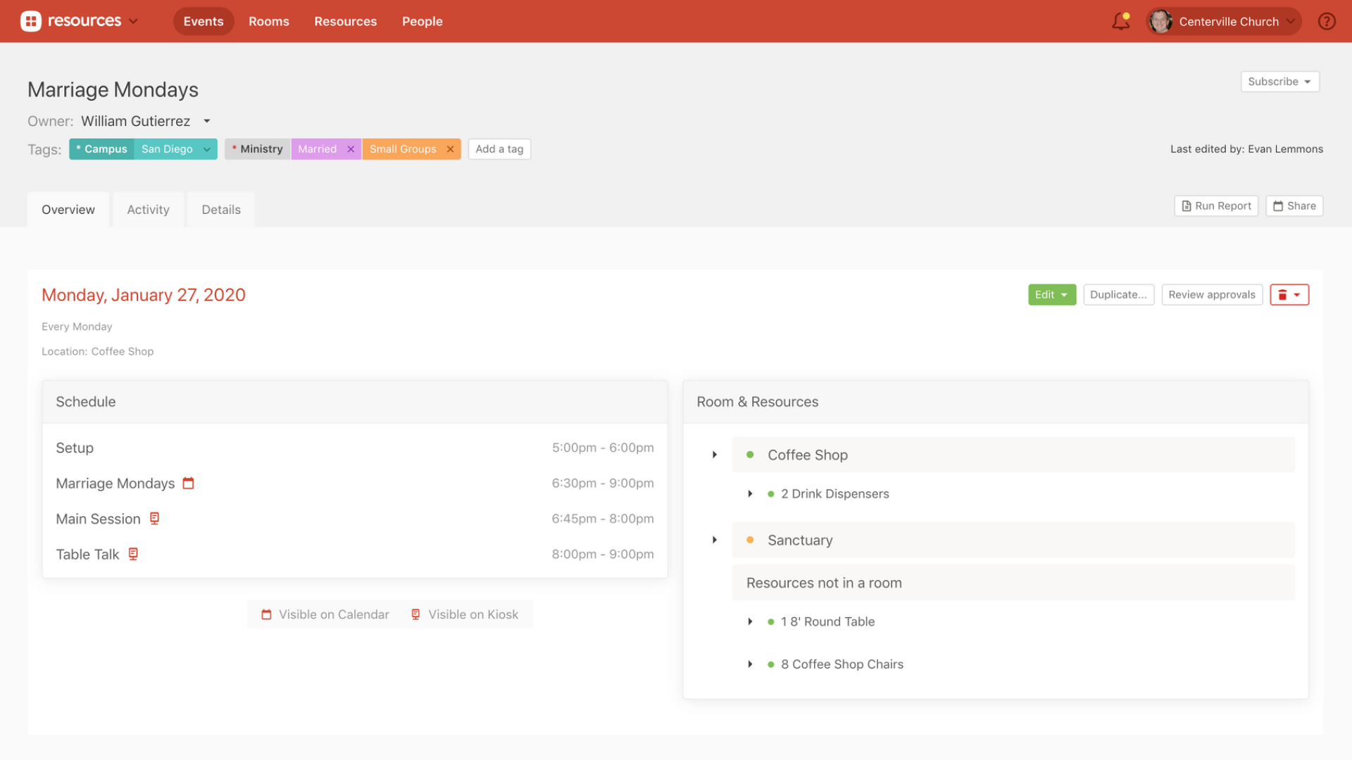 Planning Center Calendar screenshot 2